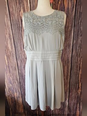 NWT Modcloth Esley Chiffon Lace Trim Dress Plus Size 1XL